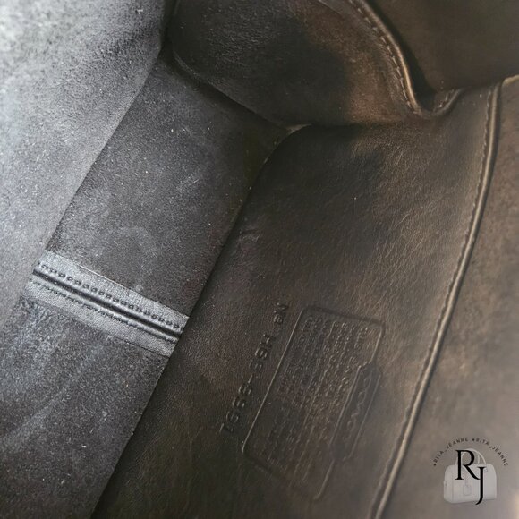 #1 Coach Vintage Lunch Box Zip | 9991 | Black | 1996 - Picture 13 of 16